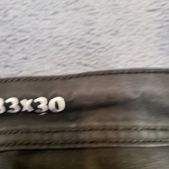 Liverpool Los Angeles Jeans Mens 34x29 Green Relaxed Fit Straight Leg Distressed - Picture 3 of 11